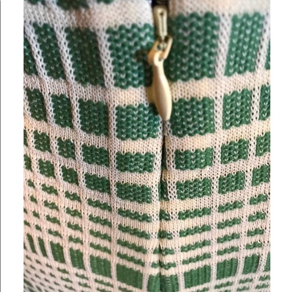COS Mid Green Checked Jacquard Knit Skirt - Picture 2 of 6